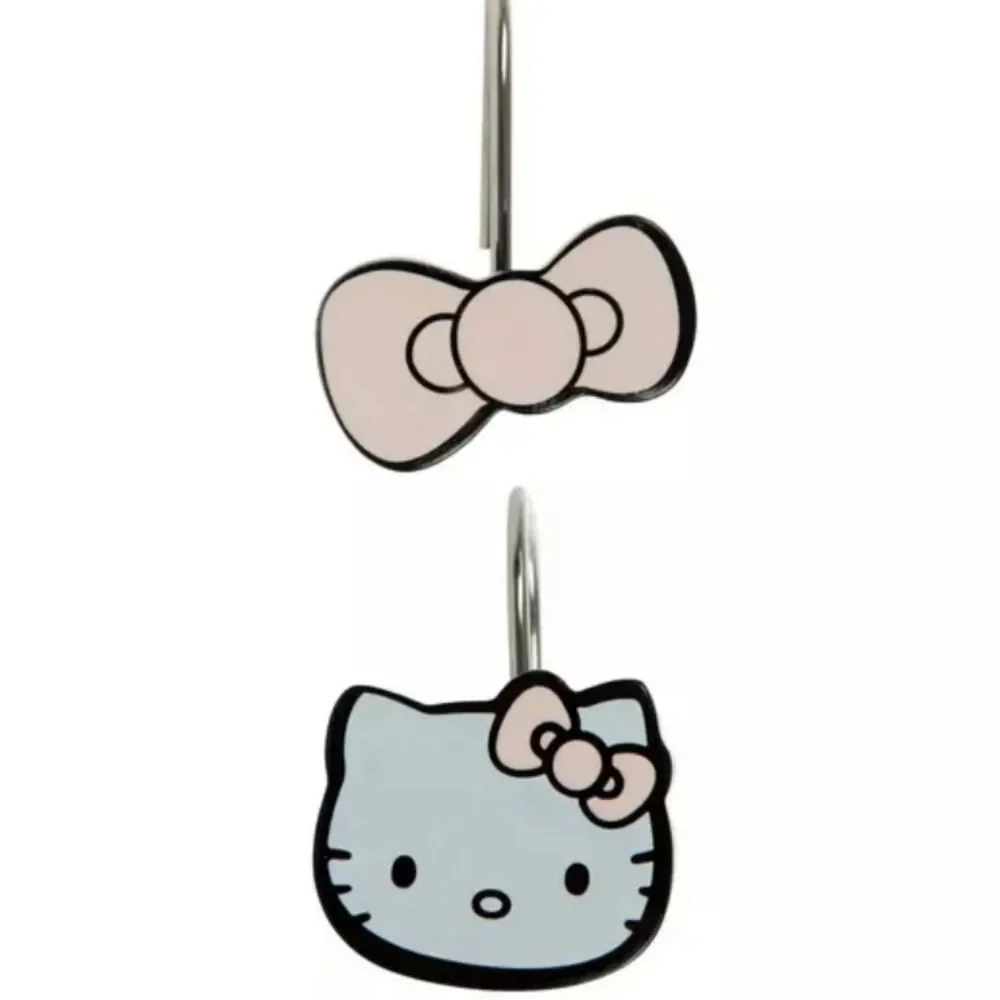 Hello Kitty By Sanrio Set of 12 Logo Shower Curtain Hooks